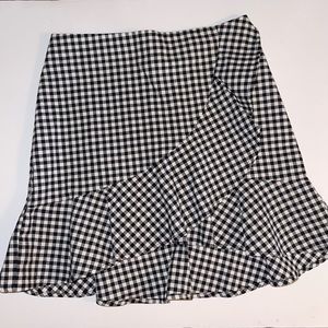 Checkered mini  skirt size 4